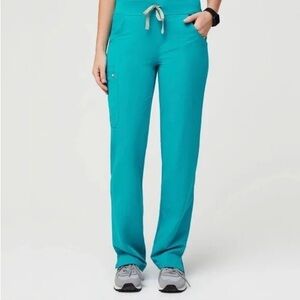Figs Kade cargo Teal Scrub pants